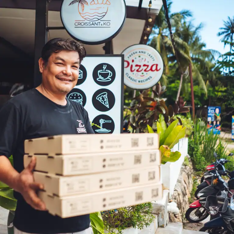 Delivery | Order | We Deliver | Pizza | Pasta | Sandwich | Salads | Pastry | Desserts | Croissant & Ko | Koh Phangan