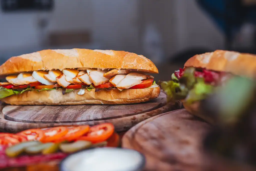 Sandwiches | Homemade | Chicken | Tomatoes | Big Bite | Baguette | Croissant & Ko | Koh Tao