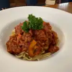 Bolognaise Pasta | Mushroom | Herbs | Parmesan cheese | Lunch | Dinner | Tasty | Croissant & Ko | Koh Phangan