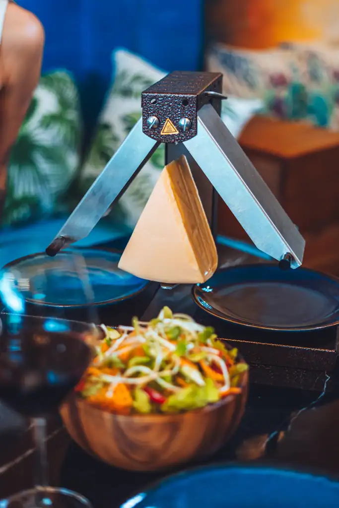 Raclette Cheese | Premium Cheese | Salad | Homemade Bread | Salty | Melted | Fresh | Croissant & Ko | Koh Phangan
