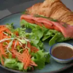 Smoked Salmon & Cream Cheese Sandwich | Salty | Fresh | Tasty | Crunchy | Sauce | Croissant & Ko | Koh Tao